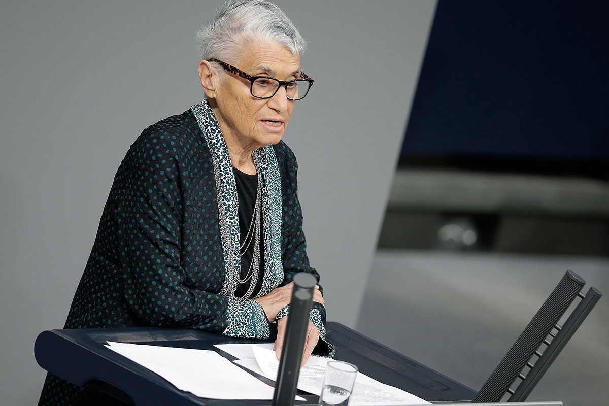 Hält 2016 zum Jahrestag der Befreiung von Auschwitz eine Rede vor dem Deutschen Bundestag: Ruth Klüger