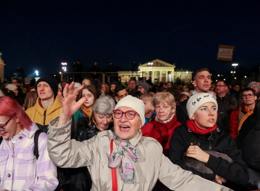 Am 16. Februar demonstrierten Zehntausende in Budapest gegen die ungarische Regierung
