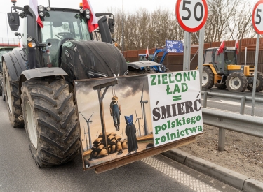 Die EU als Henkerin der polnischen Bauern. Warschau, 20. März