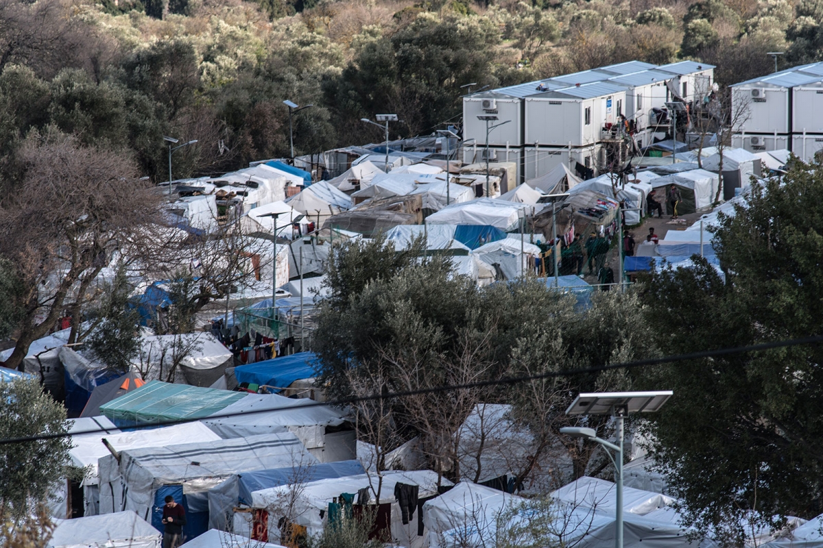 Katastrophale Zustände. Block C des Flüchtlingslagers auf Chios