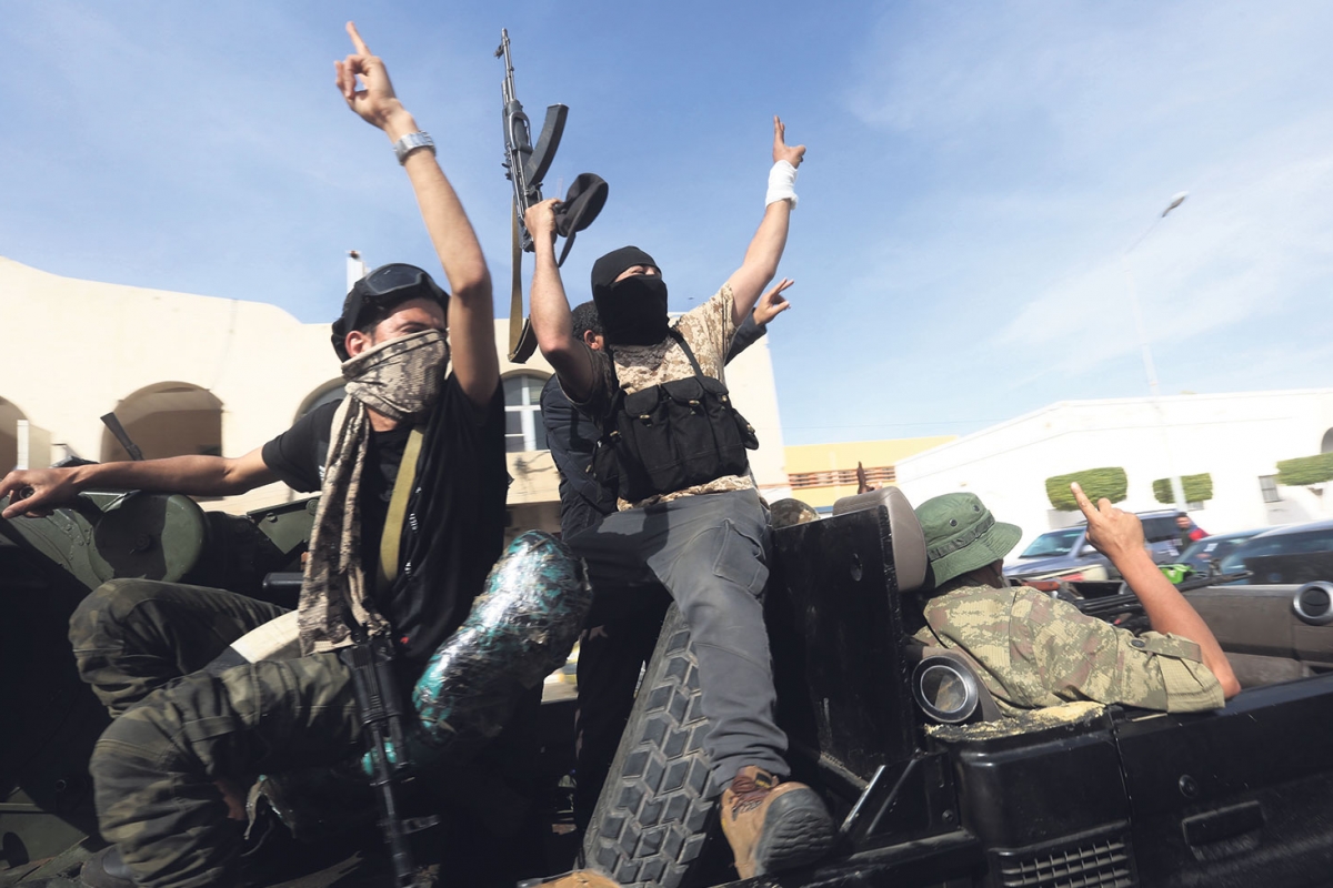 Die Vergeltungsmaßnahmen haben bereits begonnenen. Truppen der libyschen »Einheitsregierung« haben Sabratha eingenommen, 13. April