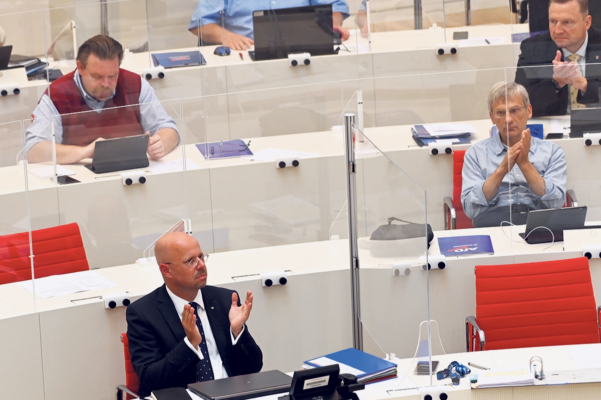 AfD Sitze im Brandenburger Landtag