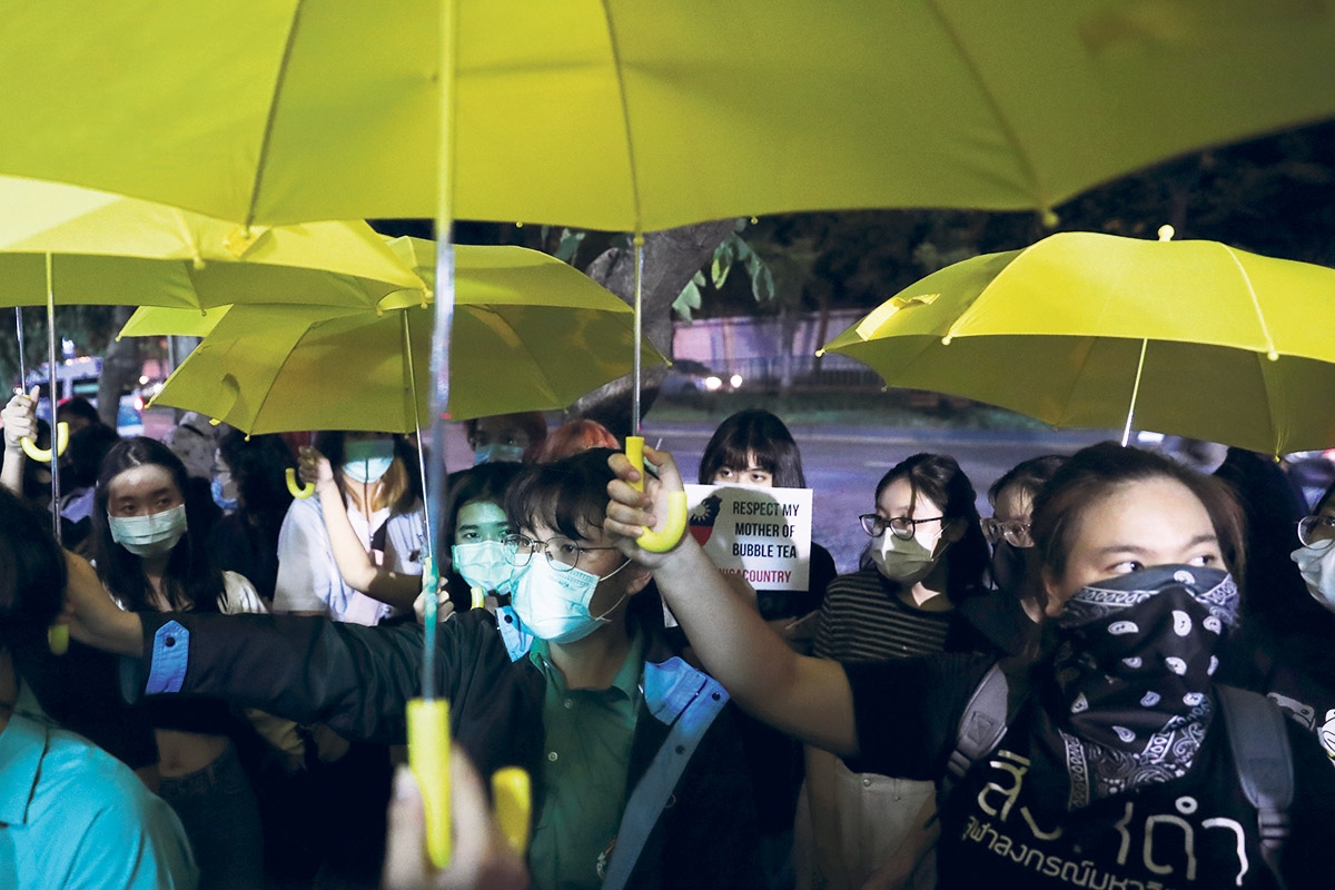 Die »Milk Tea Alliance« protestierte Anfang Oktober in Bangkok