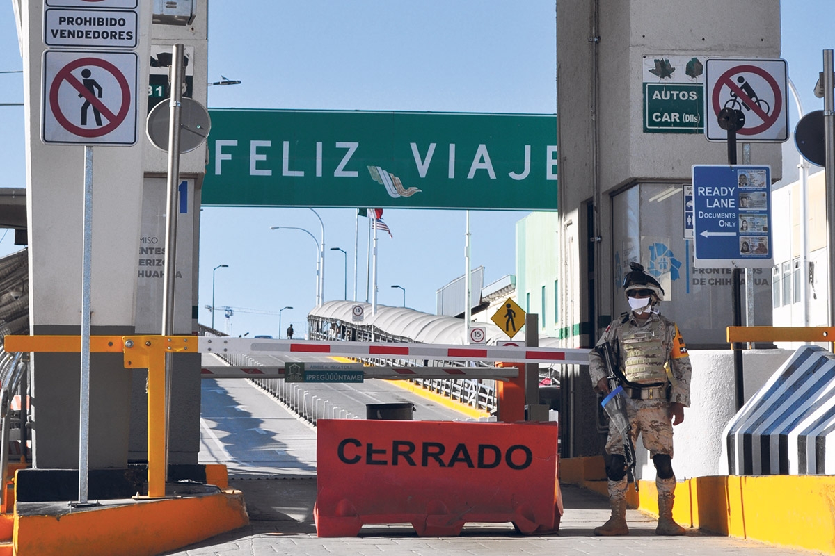 Grenze zwischen Ciudad Juárez (Mexiko) und El Paso (USA)