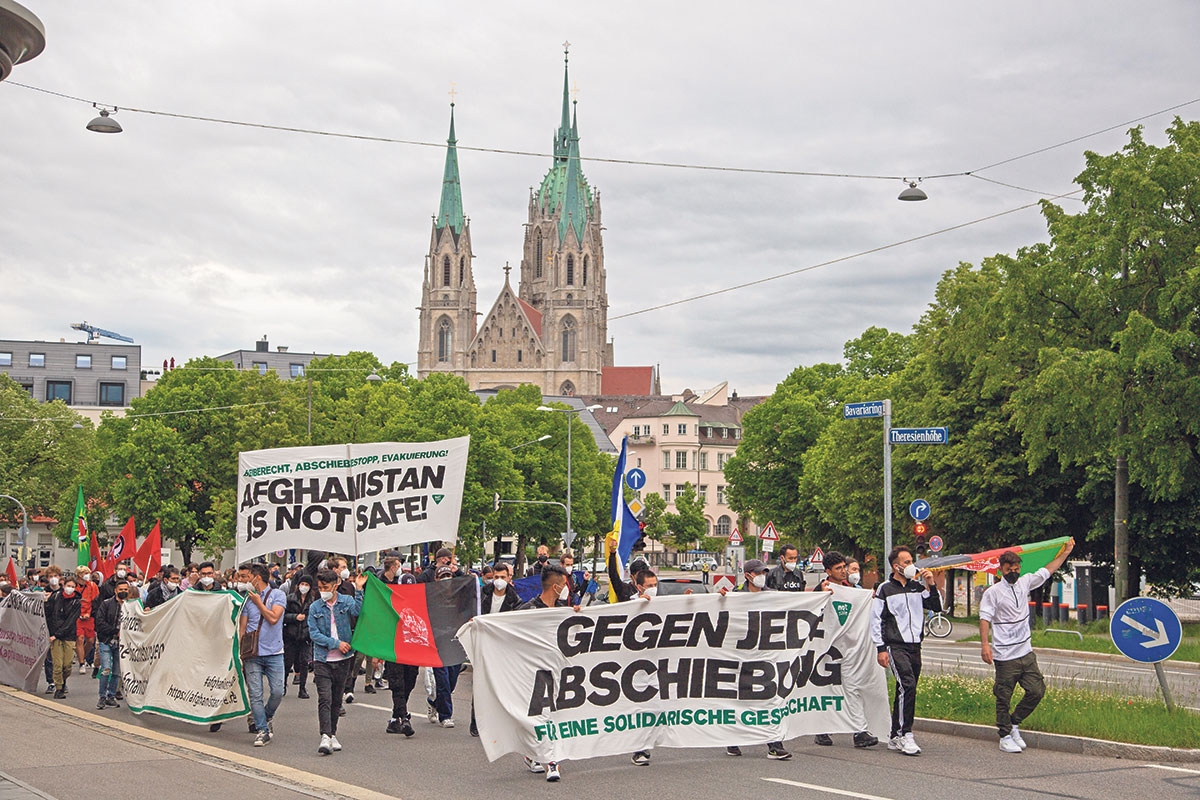 Demo gegen Abschiebung in München