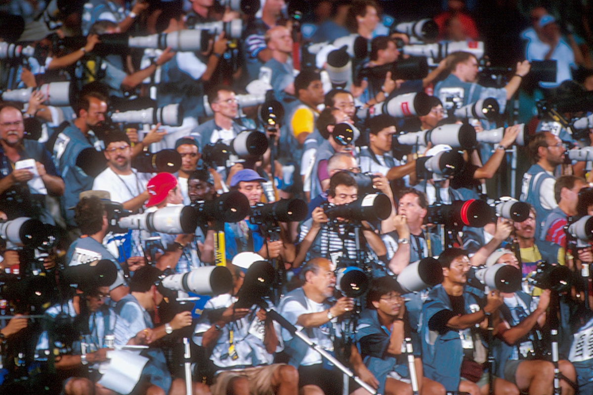 Unzählige Kameras bei Olympia 1996 in Atlanta