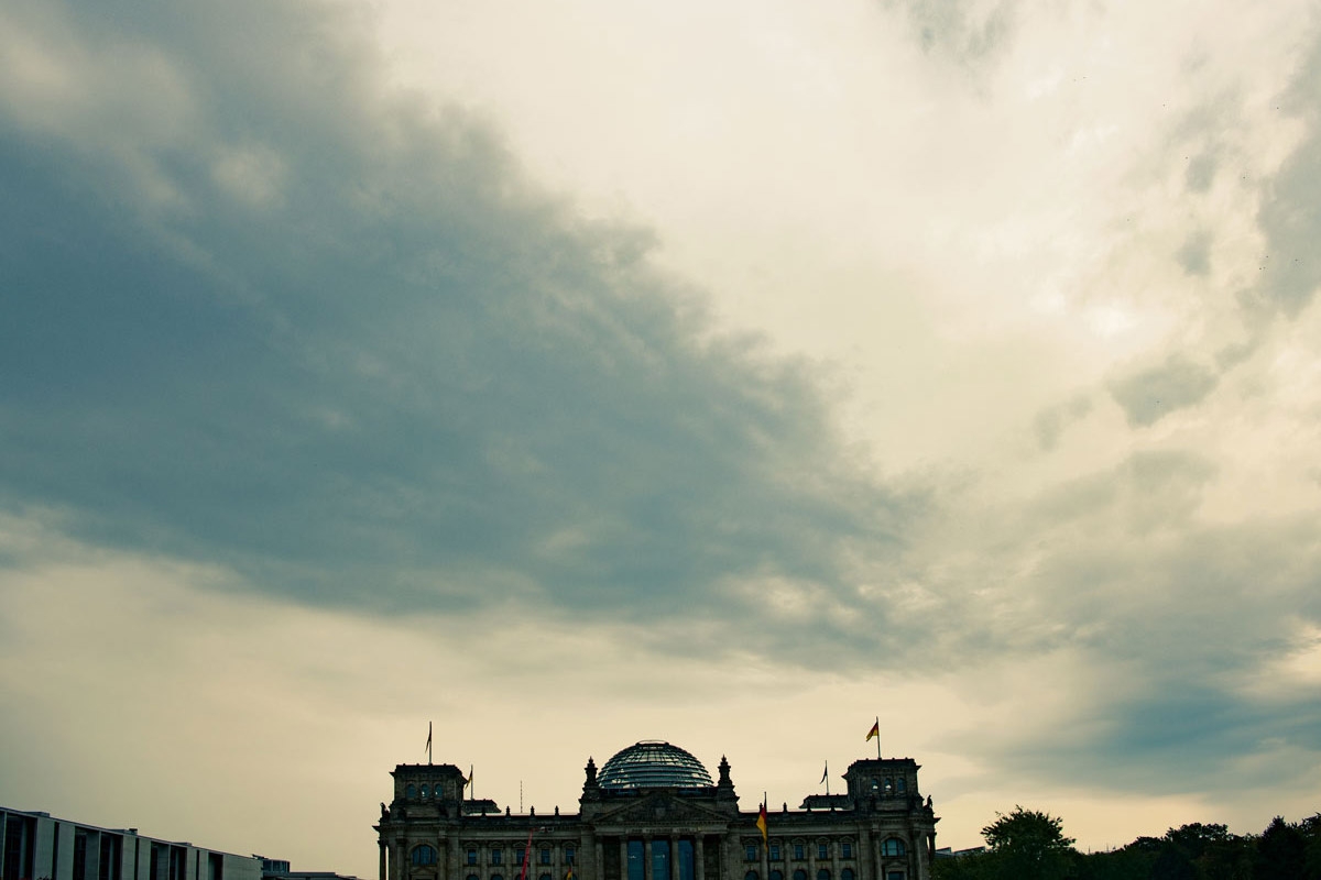 Himmel über Reichstag