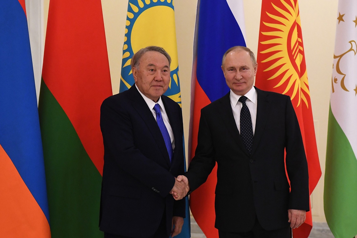 Nursultan Nasarbajew und Wladimir Putin
