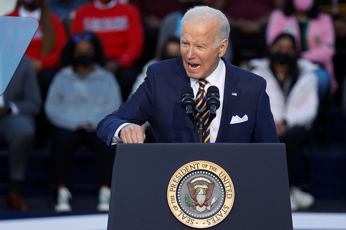 US-Präsident Joe Biden bei einer Rede in Atlanta