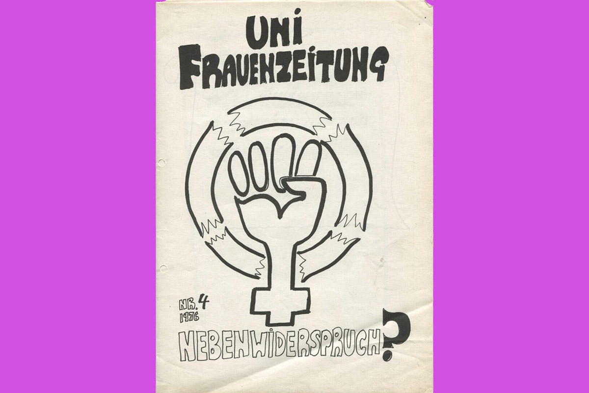 Titelblatt der Uni Frauenzeitung Nebenwiderspruch