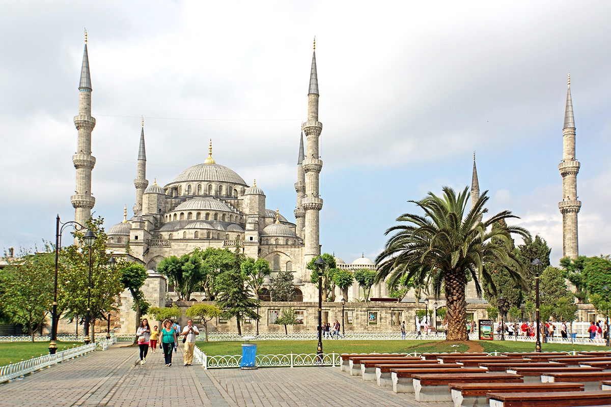 Sultan-Ahmed-Moschee mit Parkgelände