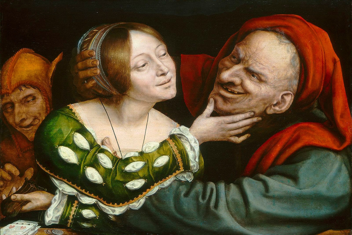 Gemälde »Ill-matched Lovers« von Quentin Matsys, 1525