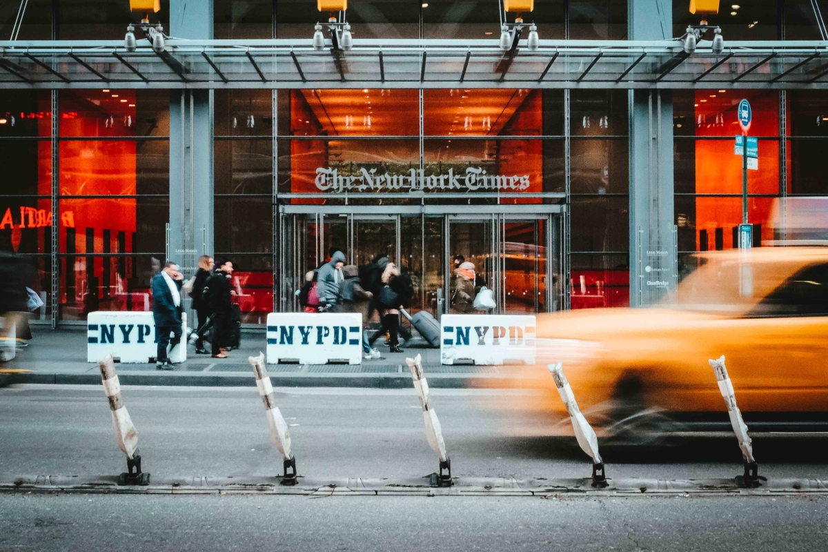 Hauptsitz der einflussreichen US-amerikanischen Tageszeitung »New York Times« in New York City
