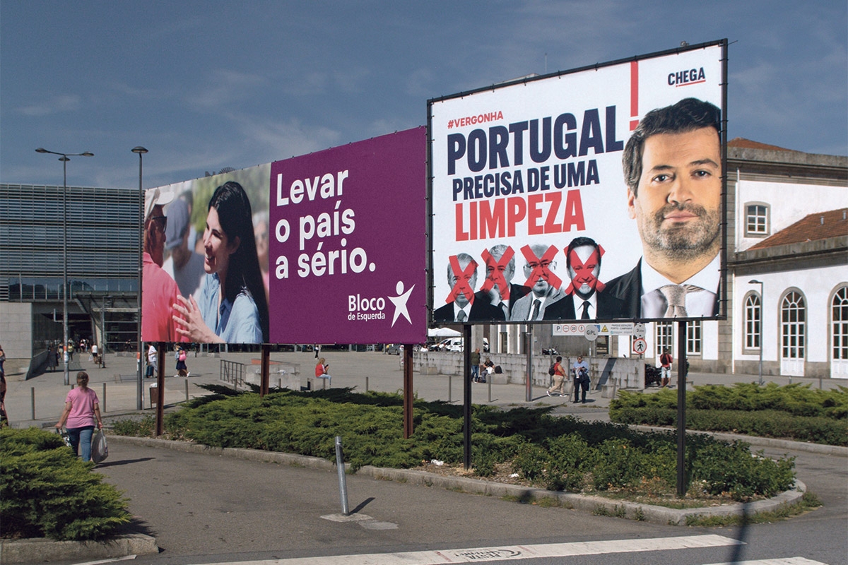 »Portugal muss gereinigt werden.« Wahlkampfplakat der rechtsextremen Chega