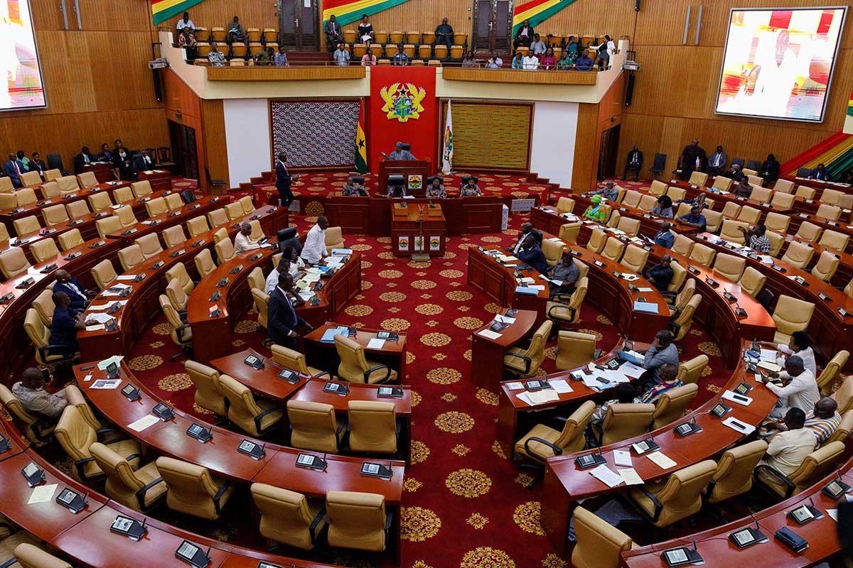 Das ghanaische Parlament in Accra, 28. Februar