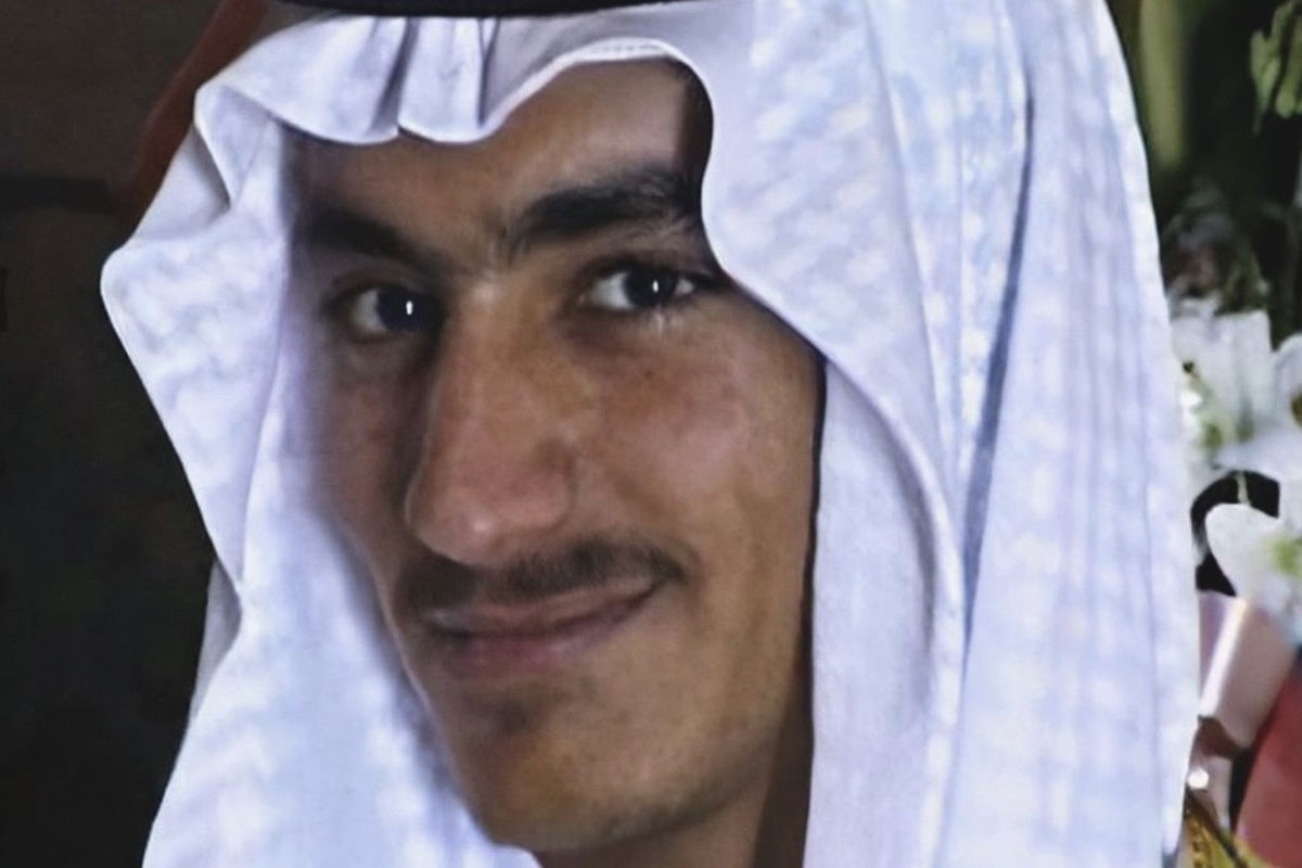 Hamza bin Laden, lächelnd