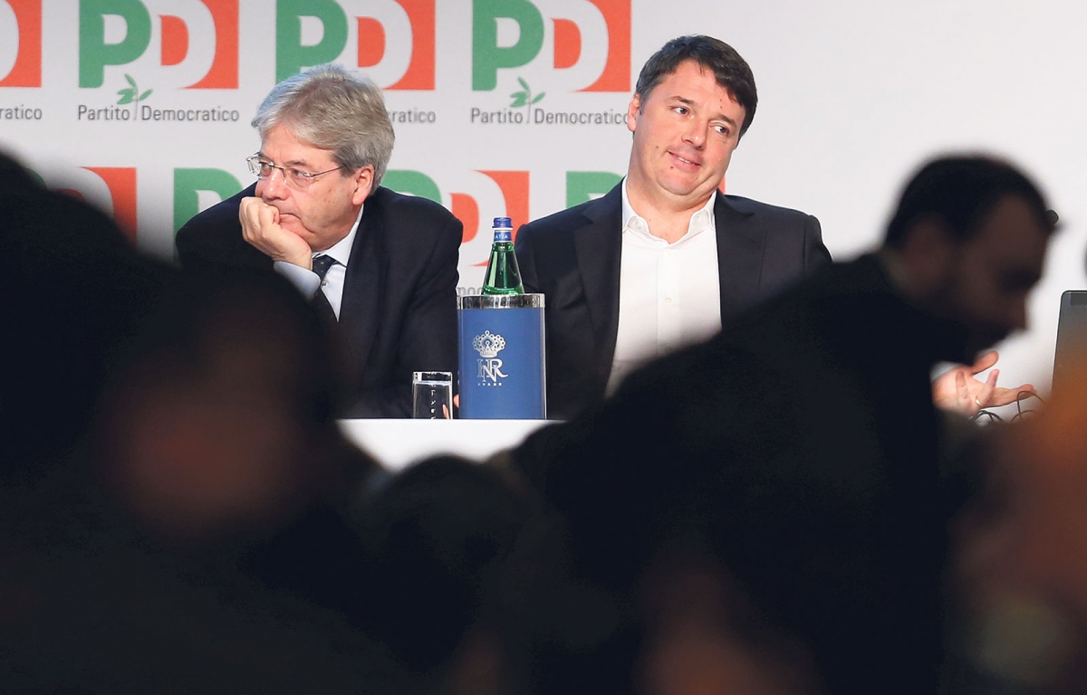 Matteo Renzi (r.) und Ministerpräsident Paolo Gentiloni