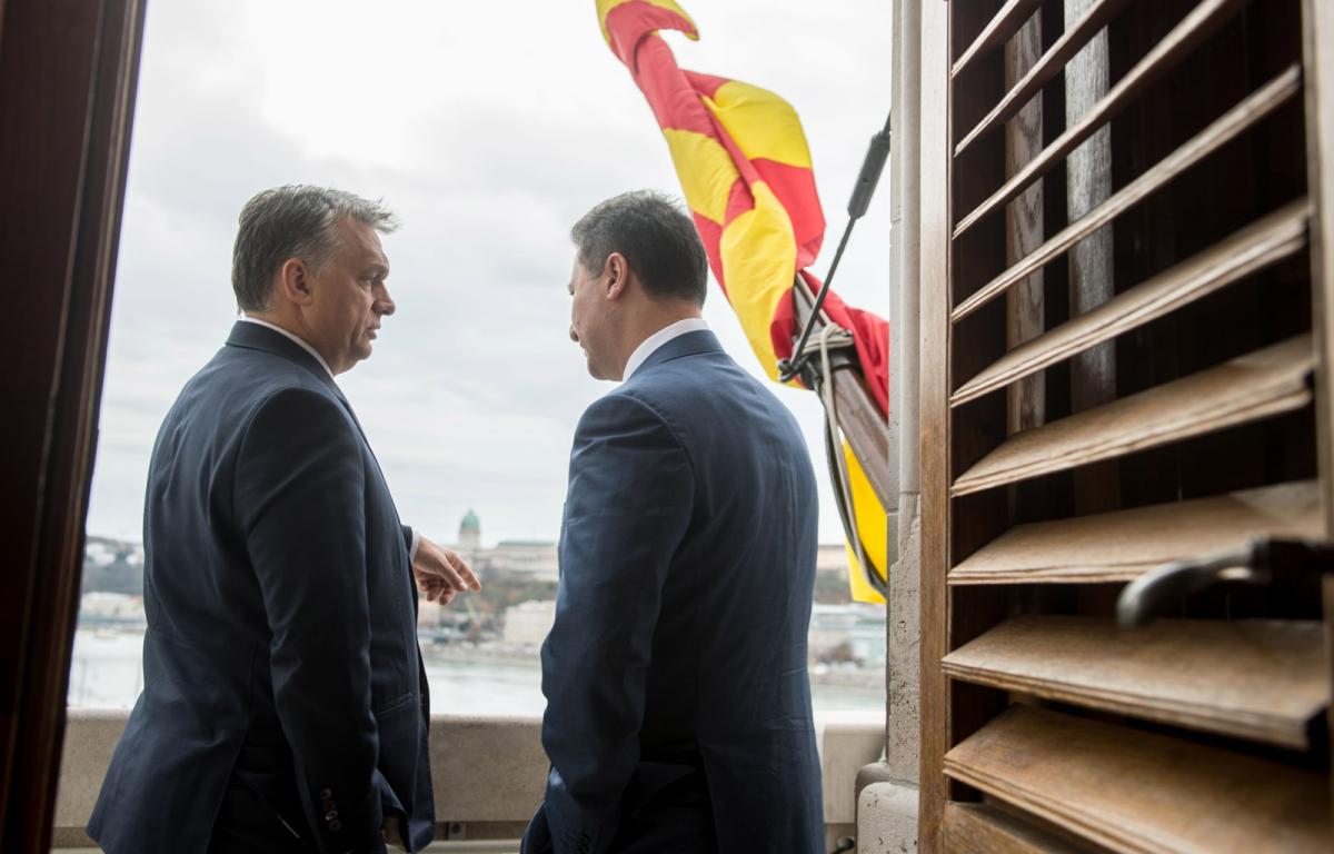 Viktor Orbán und Nikola Gruevski 