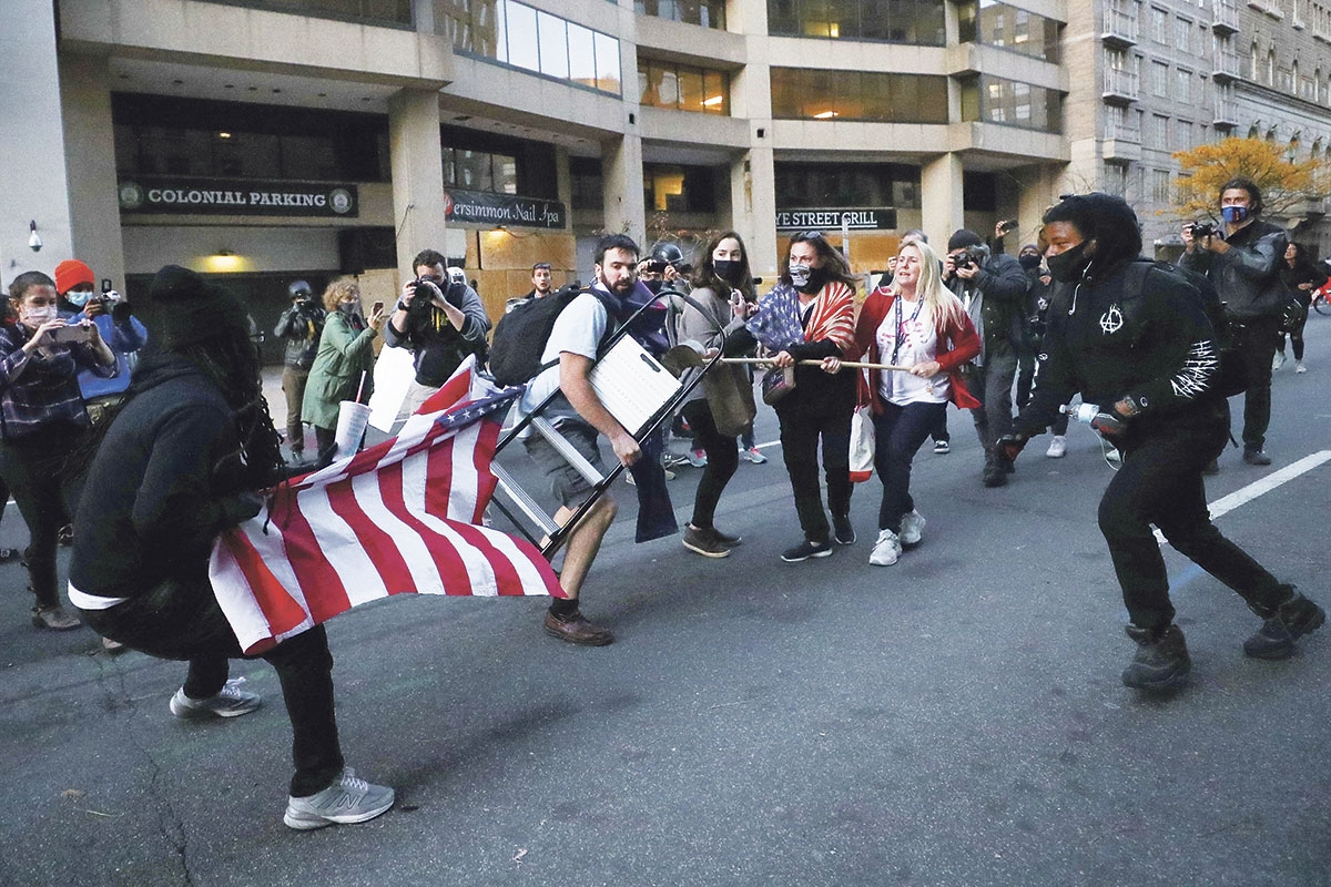 Washington Proteste am 14. November