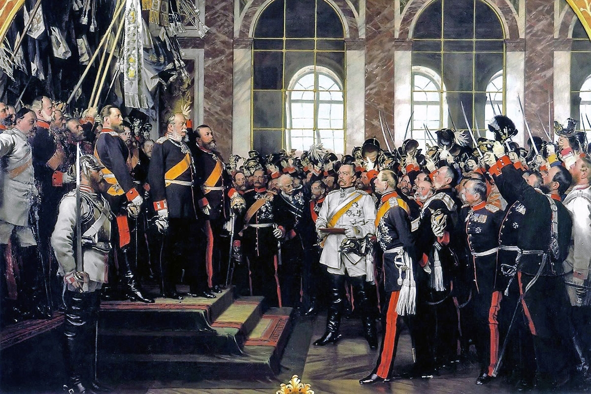 »Die Proklamierung des Deutschen Kaiserreichs« Gemälde