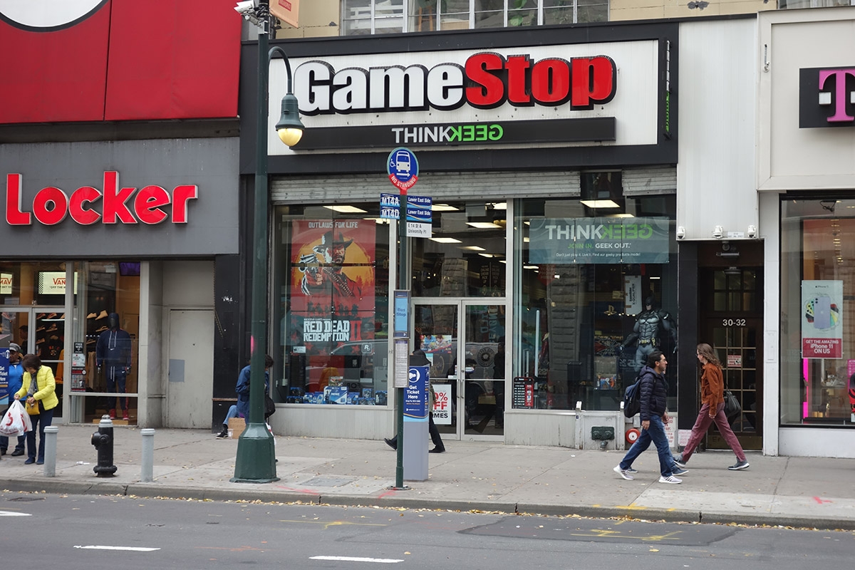 GameStop Ladenfront in Chelsea / Greenwich Village, Manhattan