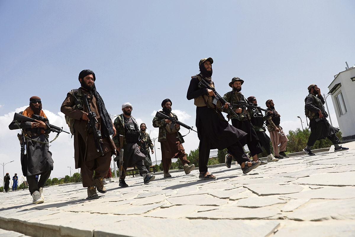 Talibanpatrouille in Kabul