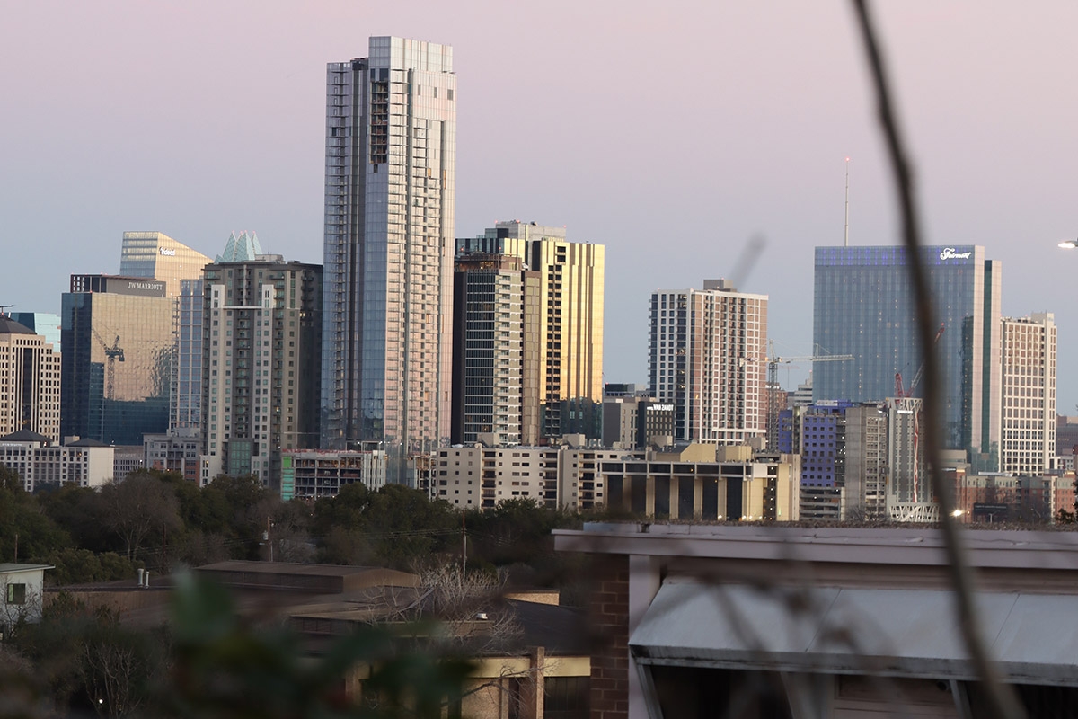 Die Skyline von Austins Innenstadt