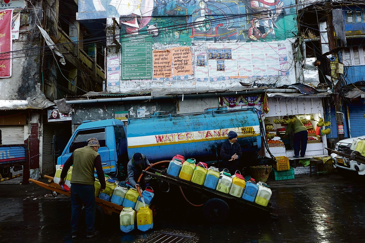 Wasserversorgung in Darjeeling