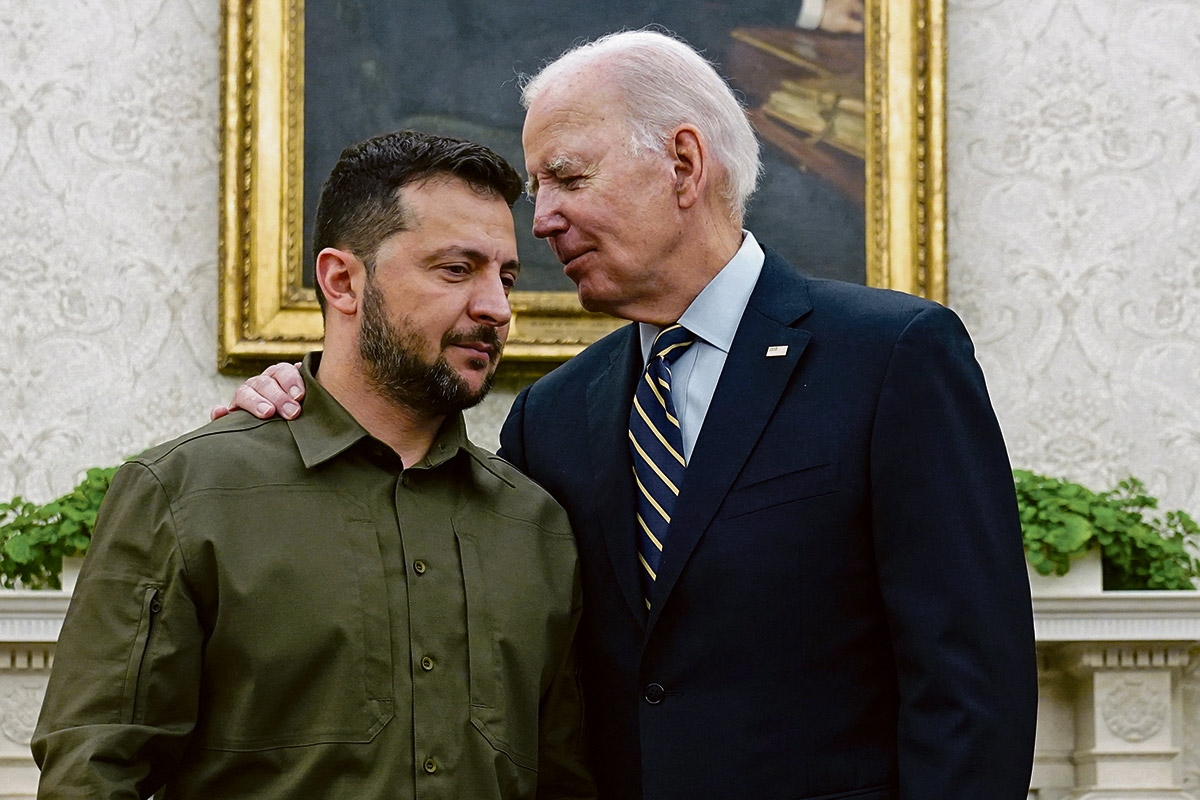 Wolodymyr Selenskyj und Joe Biden im Weißen Haus, 21. September