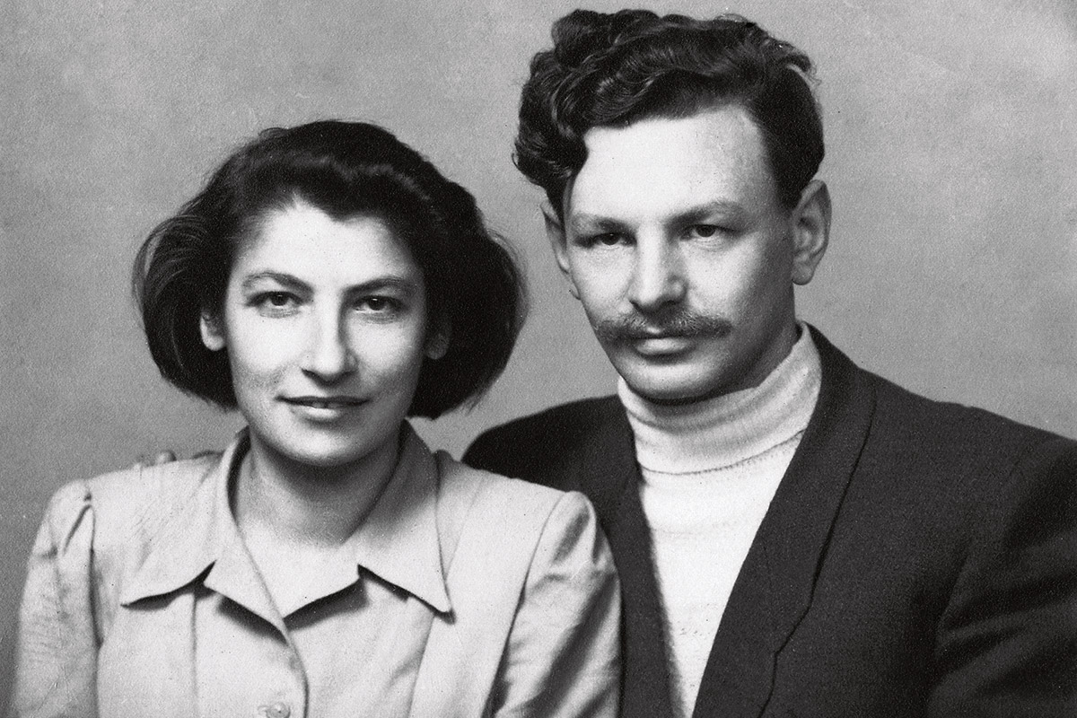 Zivia Lubetkin und Yitzhak Zuckerman in Basel, Dezember 1946