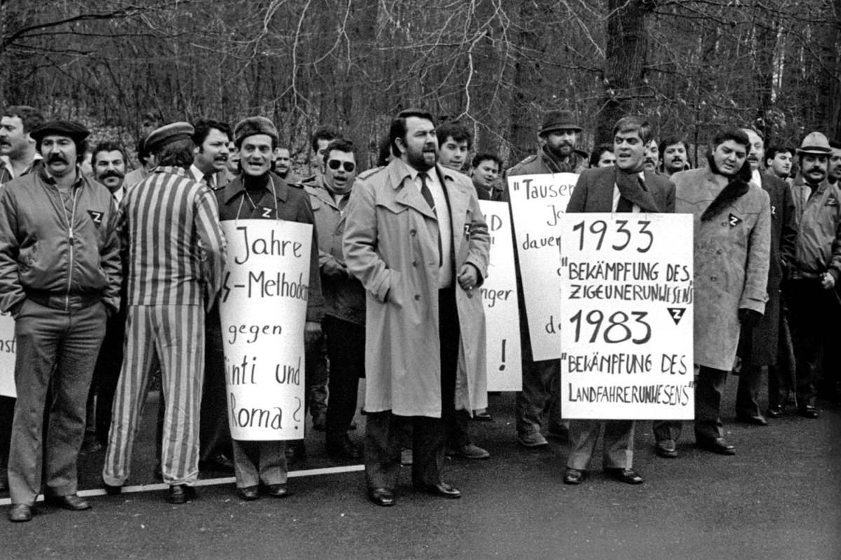 Am 28. Januar 1983 demonstrierten Sinti und Roma anlässlich des 50. Jahrestags der Ernennung Hitlers zum Reichskanzler