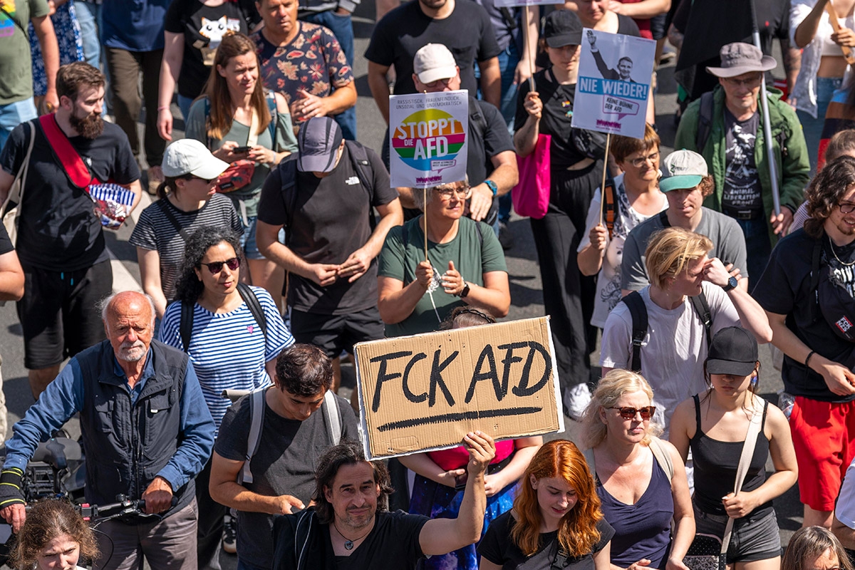 Keine Lust auf braune Dominanz. Am Samstag demonstrierten Zehntausende gegen den Parteitag der AfD in Essen