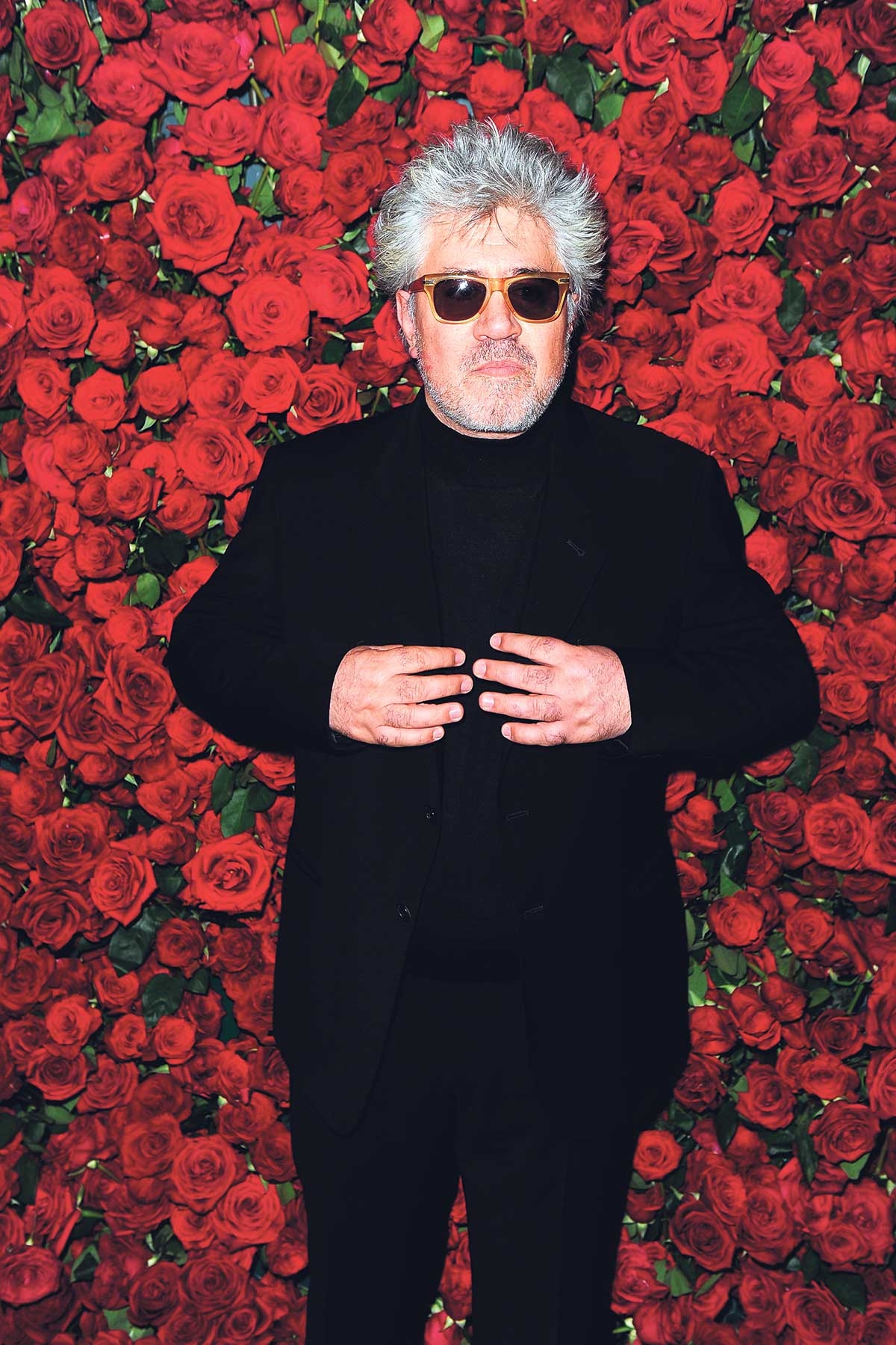 Ehrung mit Rosen. Pedro Almodóvar bei einer vom Moma in New York für ihn ­ausgerichteten Veranstaltung, 2011