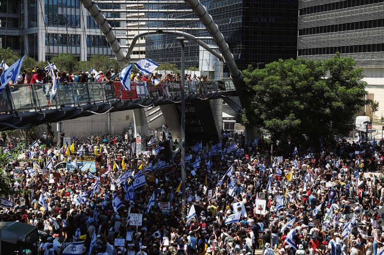 Solidarischer Generalstreik. Massenproteste für die Geiseln in Tel Aviv, 2. September