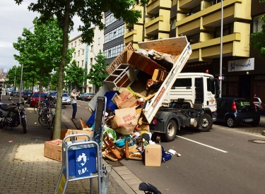 Blockade gegen das Hartz-System.