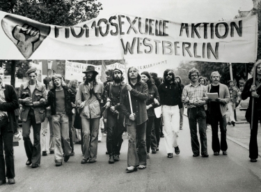 Es war ein langer Kampf bis zur Abschaffung des Paragraphen 175. Demonstration der Homsexuellen Aktion Westberlin, 9. Juni 1973
