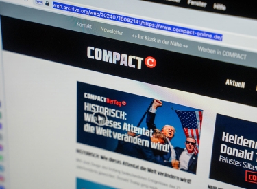 Die Website von »Compact« ist einen Tag nach dem Verbot über das Wayback Archiv weiter aufrufbar