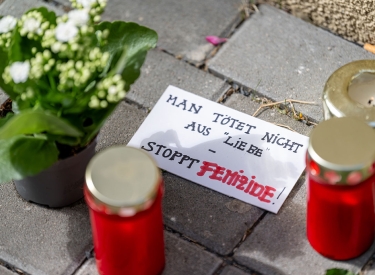 Mahnwache in Berlin-Friedrichsfelde, 31. August