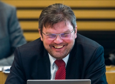 Der AfD-Abgeordnete Michael Kaufmann wurde unter anderem mit der Stimme von Ministerpräsident Bodo Ramelow (Linkspartei) zum Landtagsvizepräsidenten gewählt