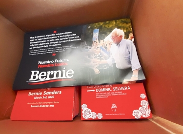 Die Democratic Socialists of America betrieben eine eigene kleine Kampagne für die Präsidentschaftskandidatur von Bernie Sanders