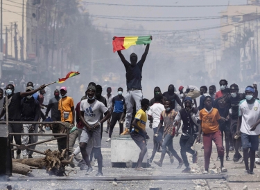 Protestierende im Senegal