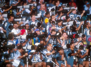 Unzählige Kameras bei Olympia 1996 in Atlanta