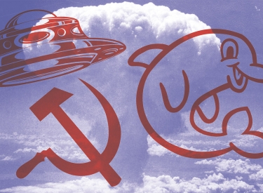 Collage Ufo-Kommunismus