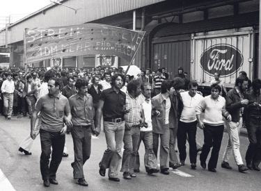 Ein spontaner Streik bei den Ford-Werken in Köln 1973