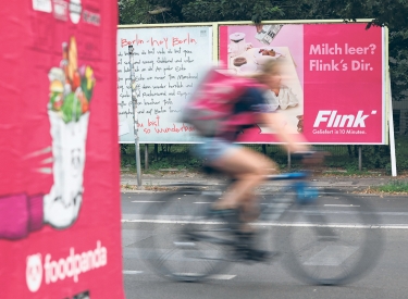 Flink Werbung in Berlin