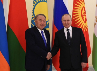 Nursultan Nasarbajew und Wladimir Putin