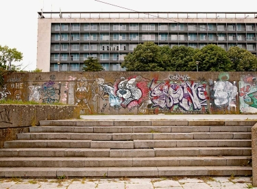 Maueransicht in Belgrad
