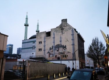 Die Centrum-Moschee im Hamburger Stadtteil Sankt Georg