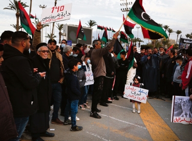 Protest in Tripolis gegen die Ernennung Fathi Bashaghas zum Interimsministerpräsidenten