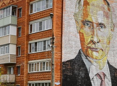 Wandgemälde in Kaschira zeigt Putin